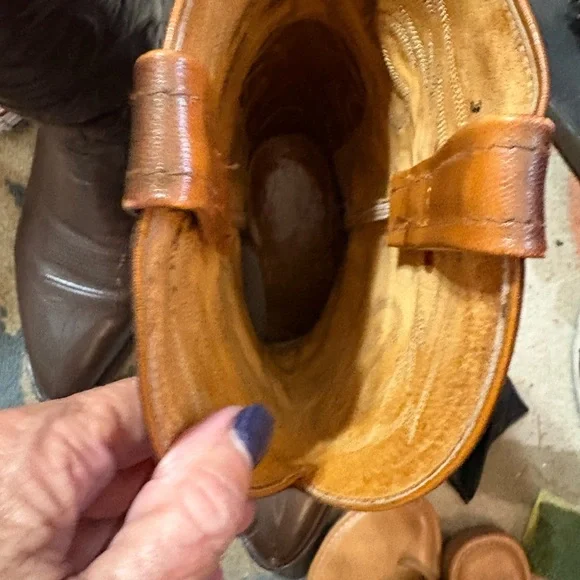 Tony Lama Dark Brown Cowboy Boots - Picture 7 of 10